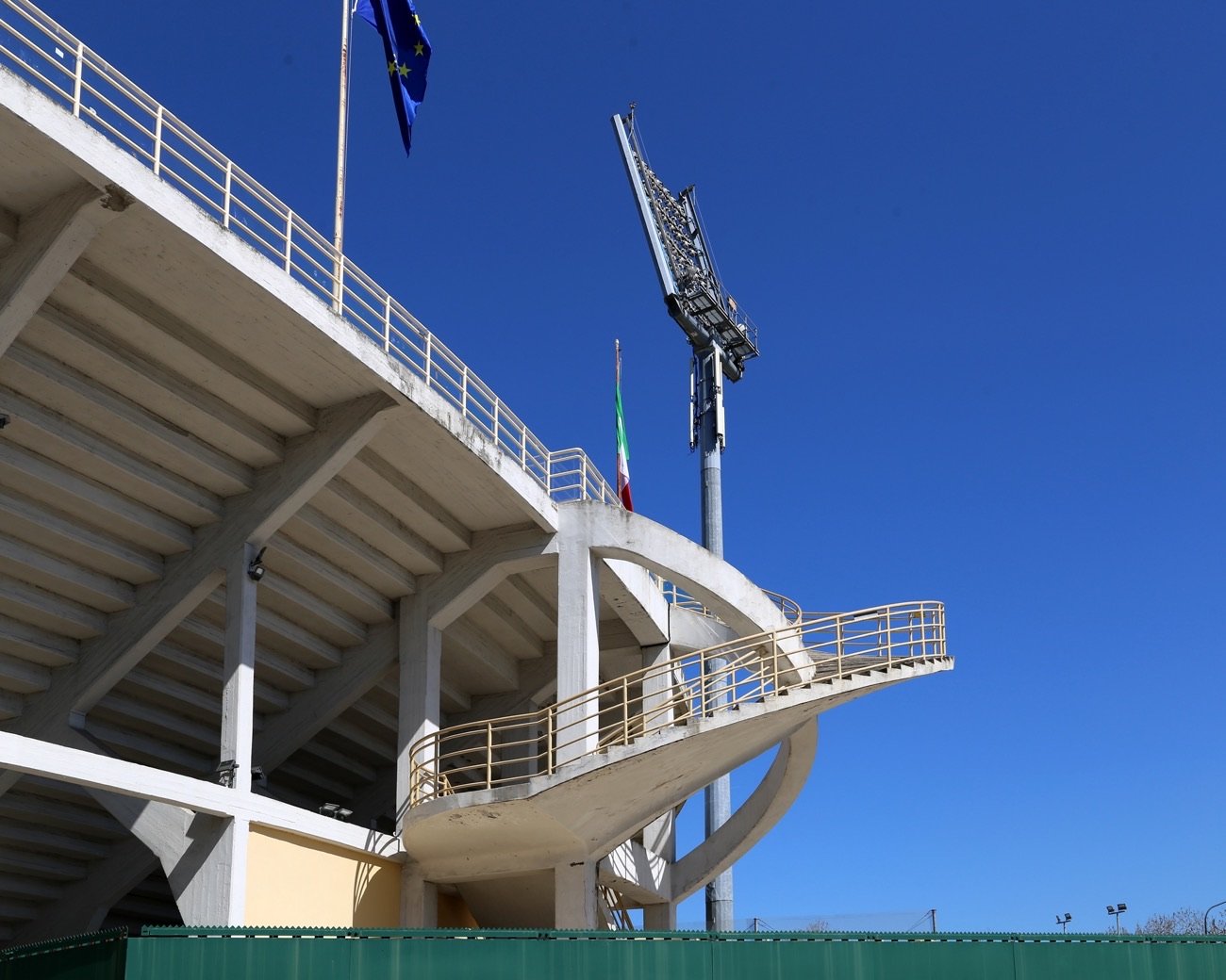 La scala elicoidale e la pensilina dello Stadio di Firenze di Pier Luigi Nervi